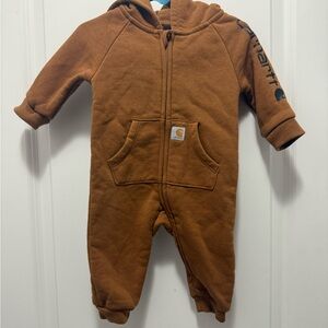 Carhartt Kids Brown Hooded Footie